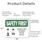 Signmission Shower And Eyewash Do Not Block With Symbol, 18 in W x Rectangle, Plastic OS-2PACK-SF-P-1218-L-10976 - alternate 7